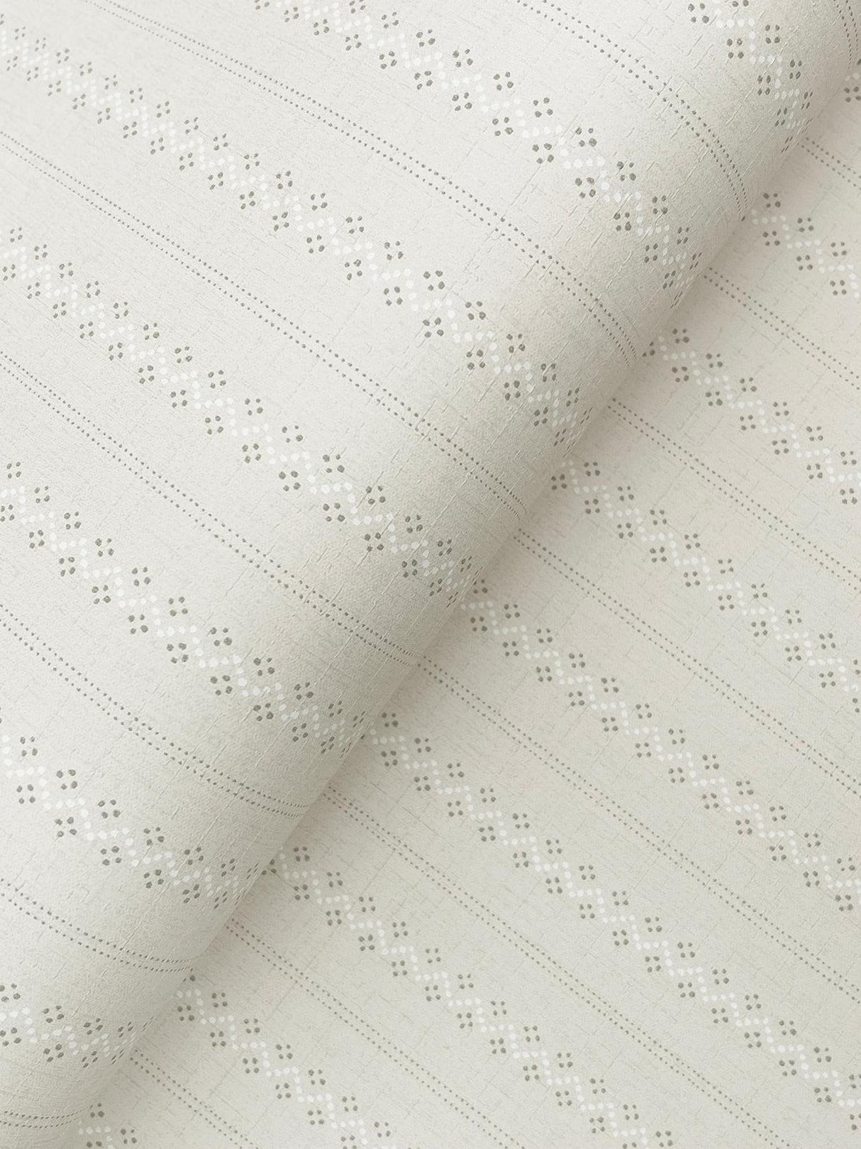 York Curtis Khaki Embellished Stripe Wallpaper