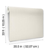 York Curtis Khaki Embellished Stripe Wallpaper
