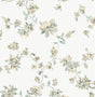 York Festival Floral Aqua Trailing Wallpaper