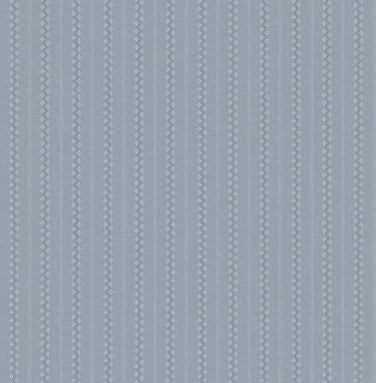 York Curtis Blue Embellished Stripe Wallpaper