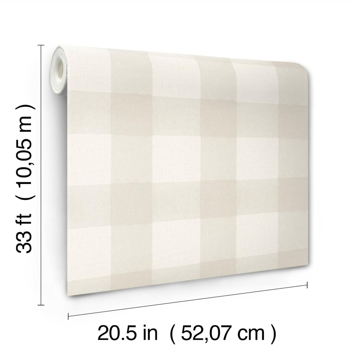York Thorpe Dove Plaid Wallpaper