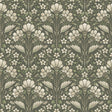 York Edith Green Floral Damask Wallpaper