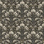 York Edith Black Floral Damask Wallpaper