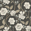 York Hazel Black Floral Trail Wallpaper