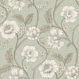 York Hazel Aqua Floral Trail Wallpaper