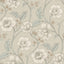 York Hazel Taupe Floral Trail Wallpaper