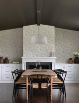 York Hazel Grey Floral Trail Wallpaper