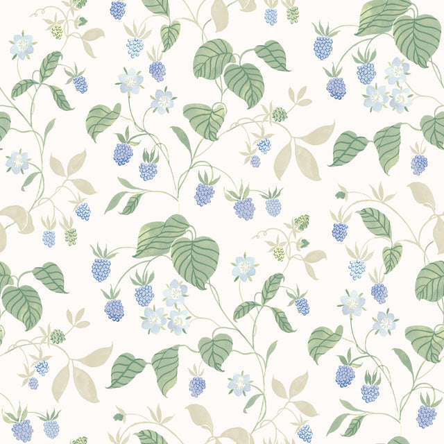 York Mercy White Berry Vines Wallpaper