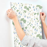 York Mercy White Berry Vines Wallpaper