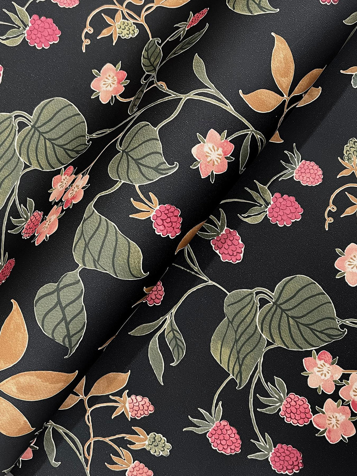 York Mercy Black Berry Vines Wallpaper