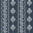 York Lenea Navy Floral Stripe Wallpaper