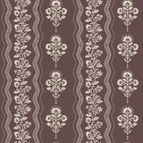 York Lenea Burgundy Floral Stripe Wallpaper