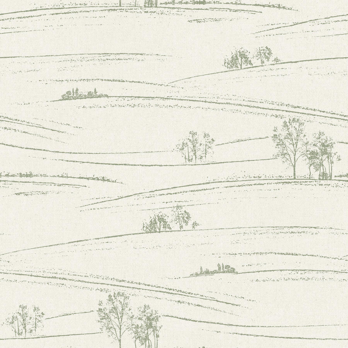 York Isaac Green Rolling Hills Wallpaper