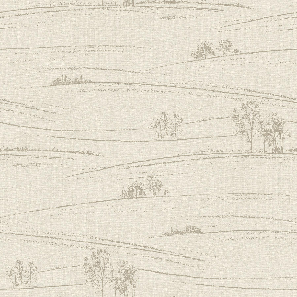 York Isaac Taupe Rolling Hills Wallpaper