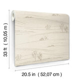 York Isaac Taupe Rolling Hills Wallpaper