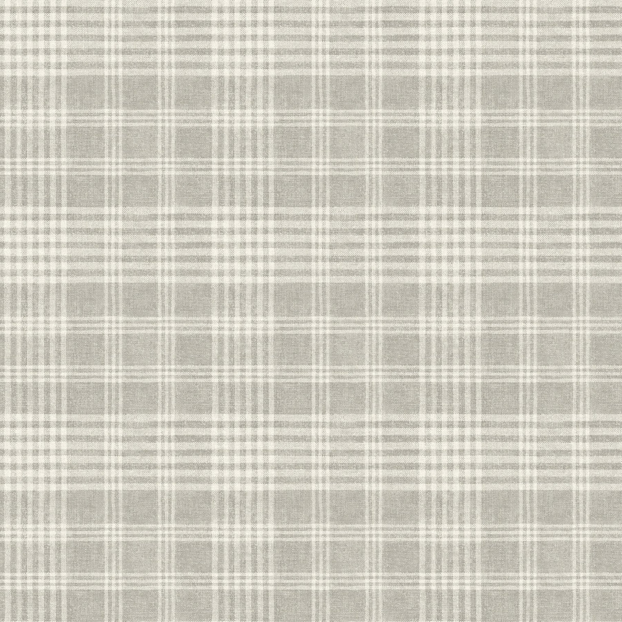York Perry Grey Plaid Wallpaper