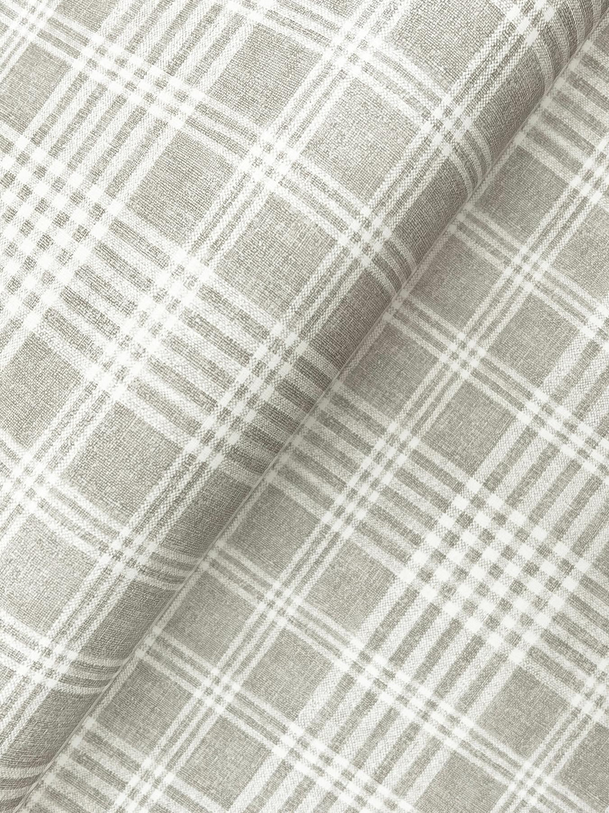 York Perry Grey Plaid Wallpaper