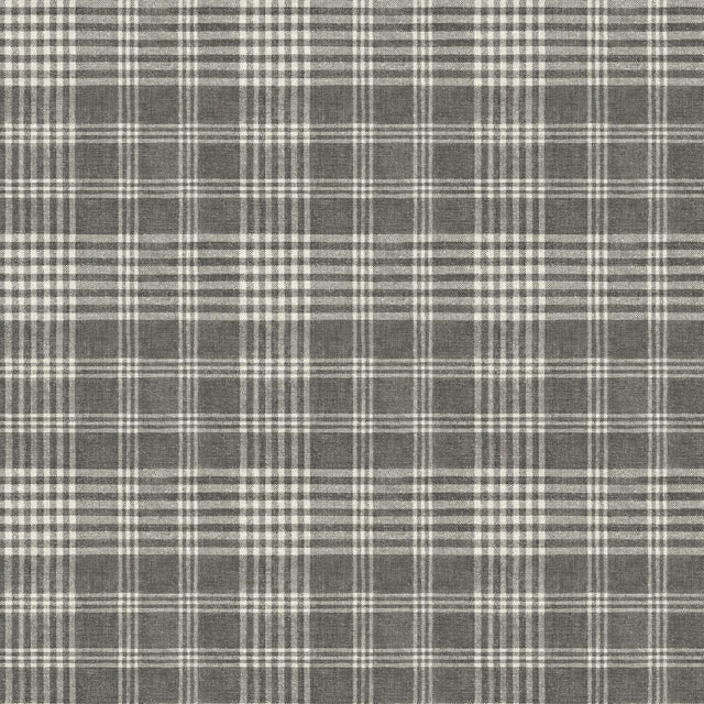 York Perry Black Plaid Wallpaper