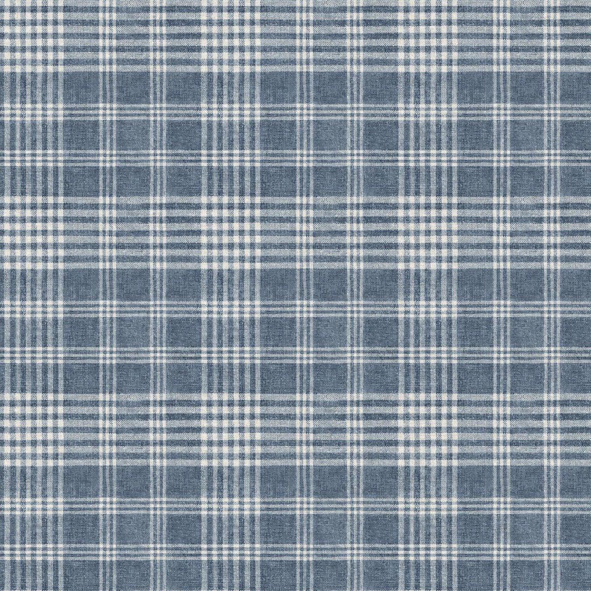 York Perry Dark Blue Plaid Wallpaper