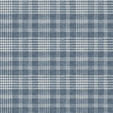 York Perry Dark Blue Plaid Wallpaper