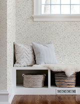 York Galena Grey Botanical Trail Wallpaper