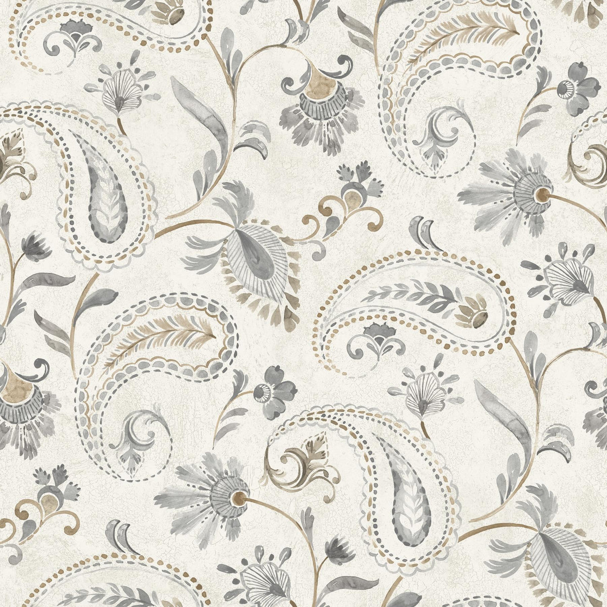 York Darlene Slate Jacobean Wallpaper