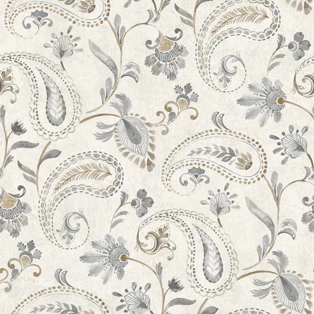 York Darlene Slate Jacobean Wallpaper