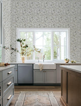 York Darlene Slate Jacobean Wallpaper