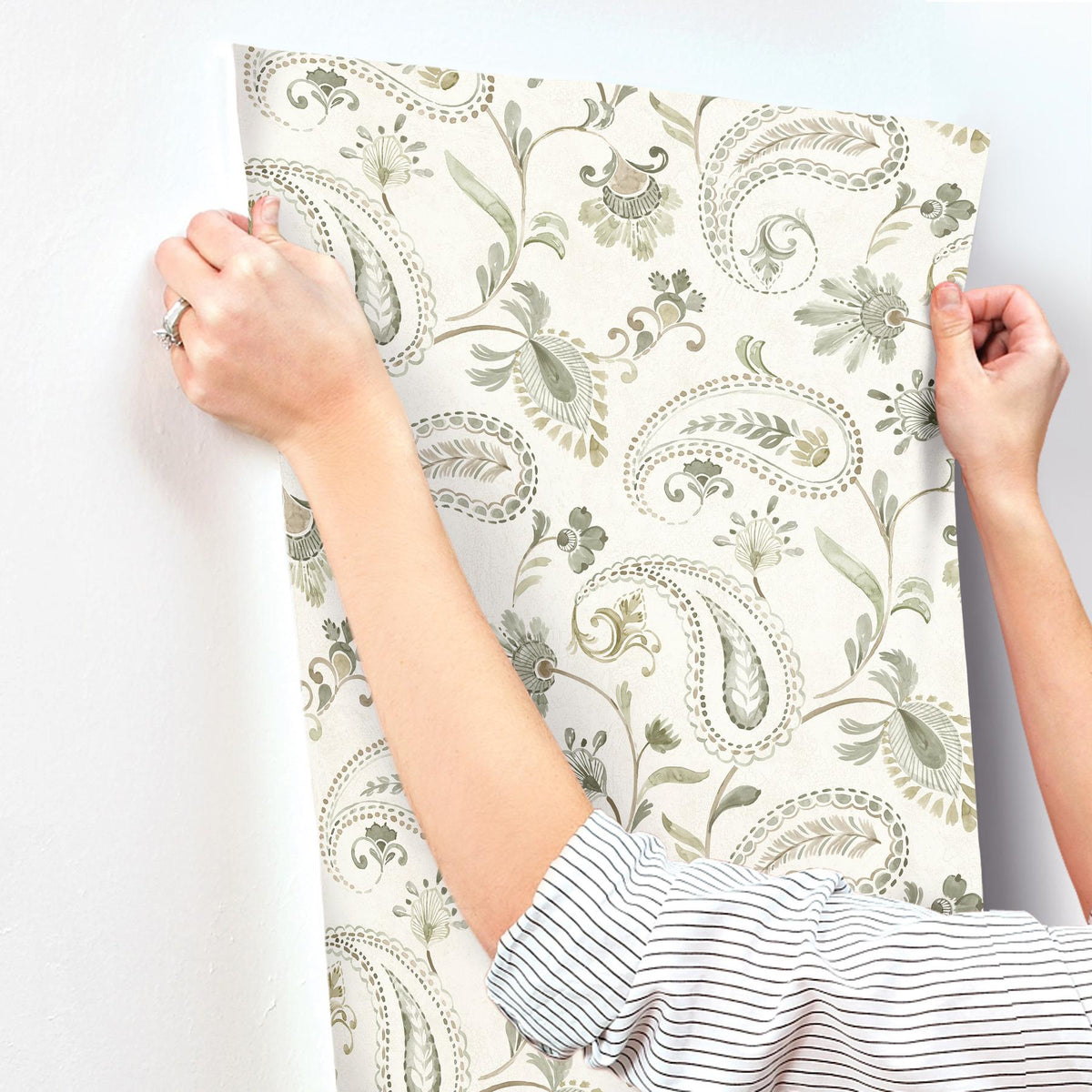 York Darlene Green Jacobean Wallpaper