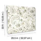 York Darlene Green Jacobean Wallpaper