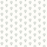 York Hilda Aqua Floral Medallion Wallpaper