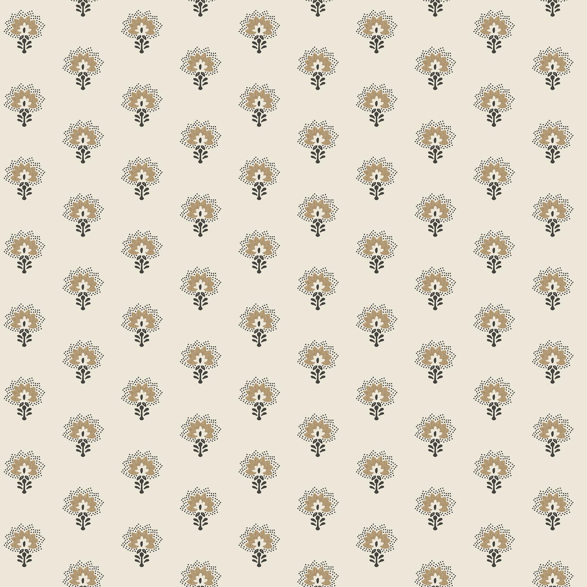 York Hilda Butter Floral Medallion Wallpaper