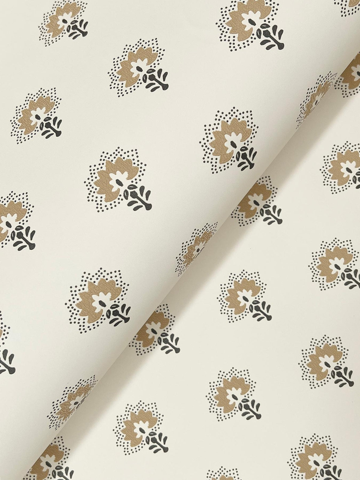 York Hilda Butter Floral Medallion Wallpaper