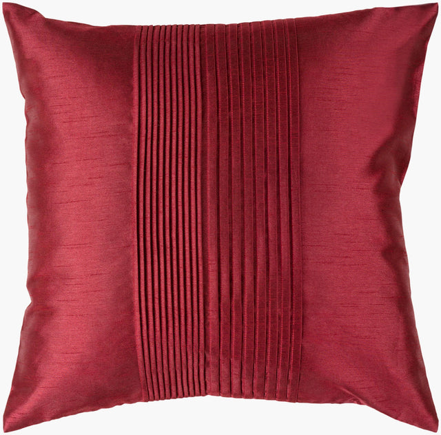 Surya Solid Pleated HH-026 18"L x 18"W Pillow