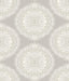York Bolinas Grey Medallion Wallpaper