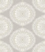 York Bolinas Grey Medallion Wallpaper