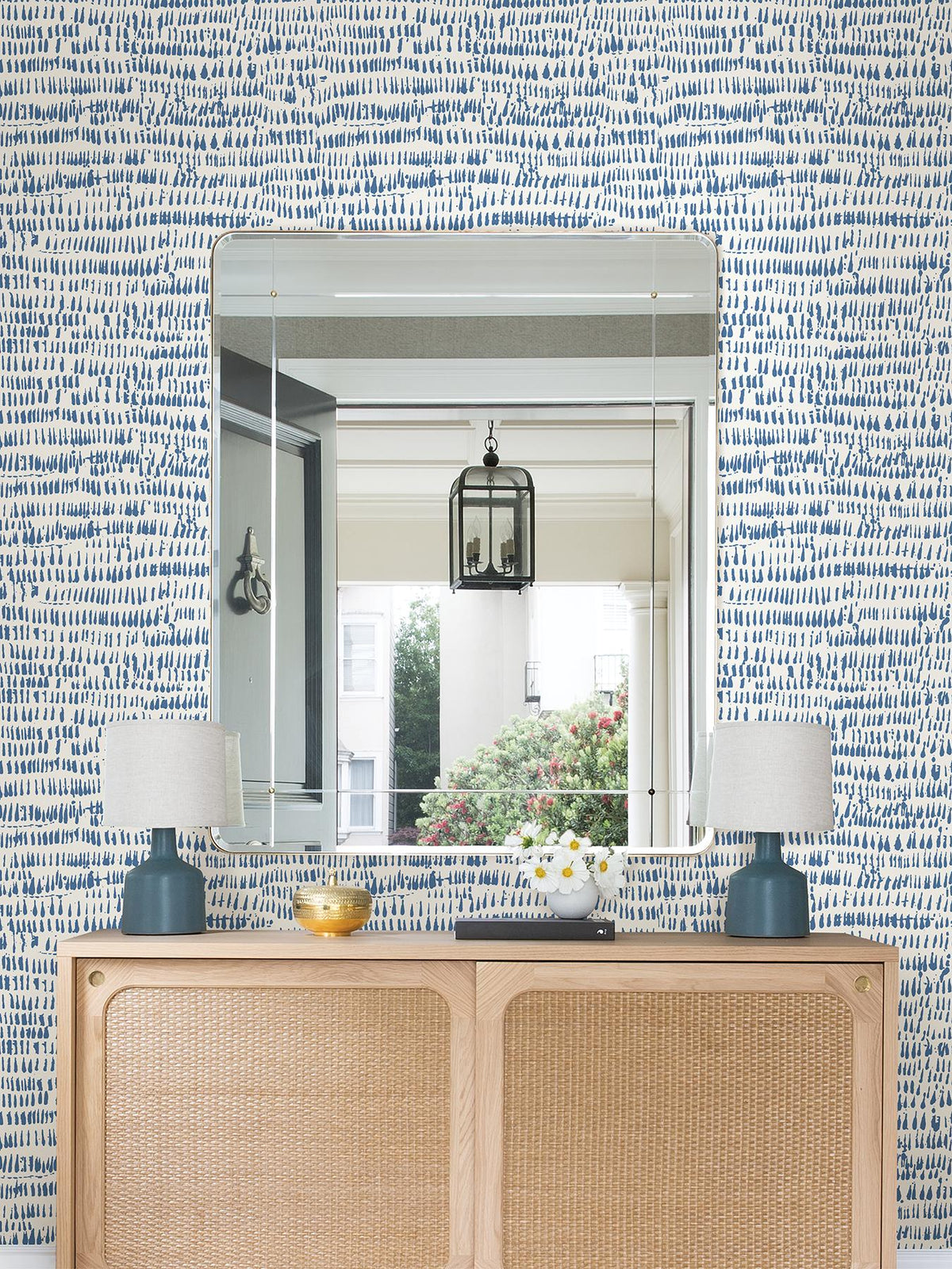 York Blue Kylver Peel & Stick Wallpaper