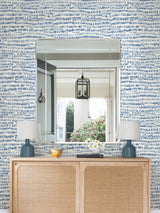 York Blue Kylver Peel & Stick Wallpaper