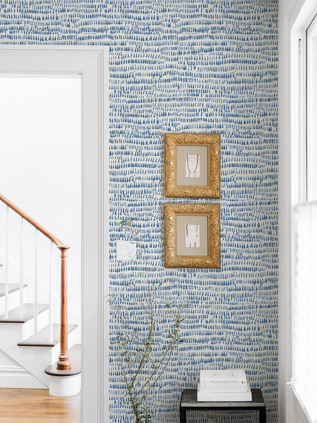 York Blue Kylver Peel & Stick Wallpaper