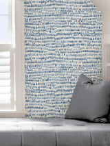 York Blue Kylver Peel & Stick Wallpaper
