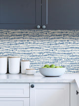 York Blue Kylver Peel & Stick Wallpaper