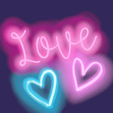 Galerie G45471 Kids and Teens Neon Love Pink Mural G45471 Pink Mural