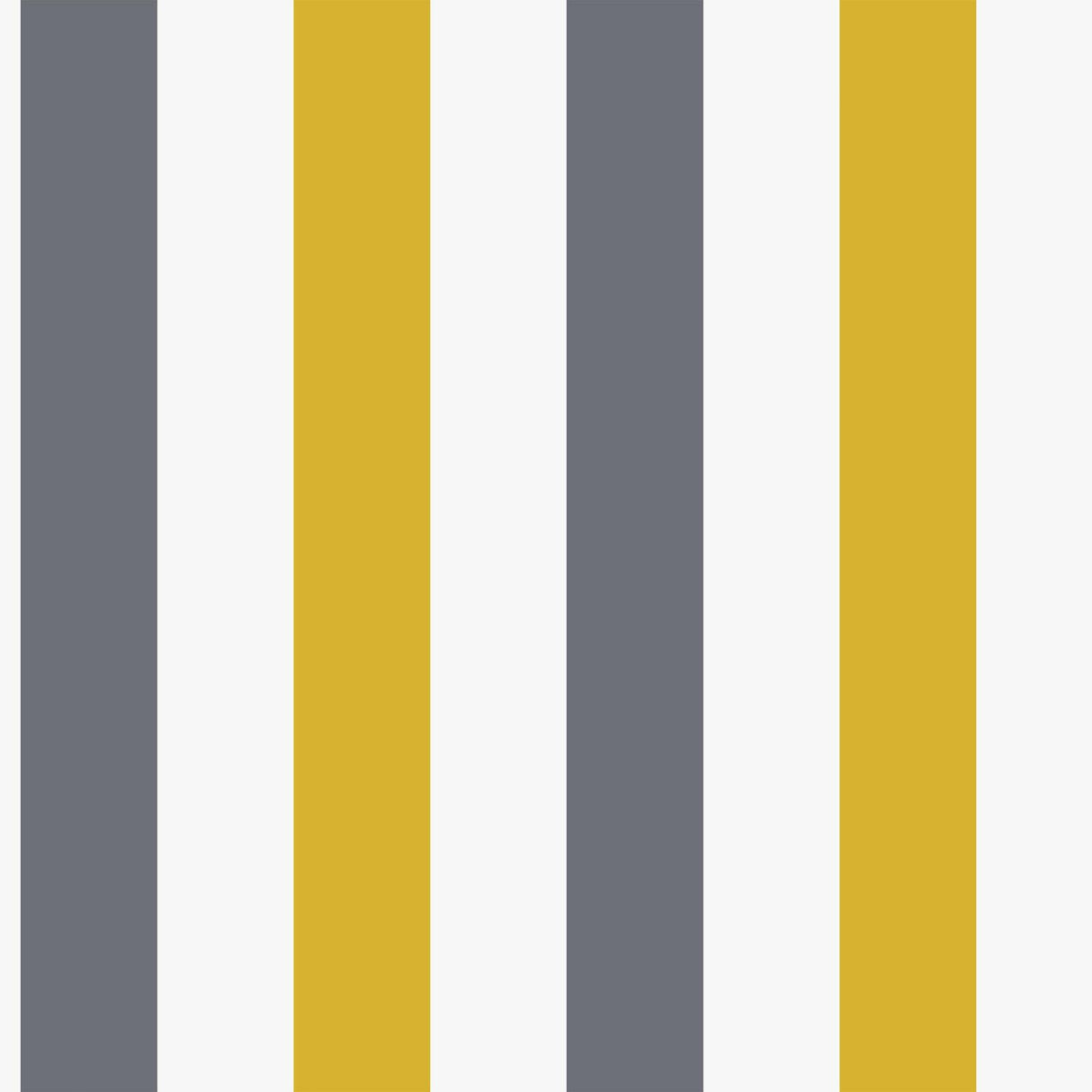 Galerie G78551 Kids and Teens 2 color Awning Stripe Yellow Wallpaper G78551 Yellow Wallpaper