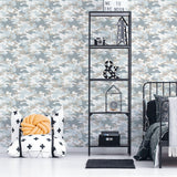Galerie G78554 Kids and Teens Camo Blue Wallpaper G78554 Blue Wallpaper