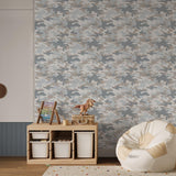 Galerie G78554 Kids and Teens Camo Blue Wallpaper G78554 Blue Wallpaper