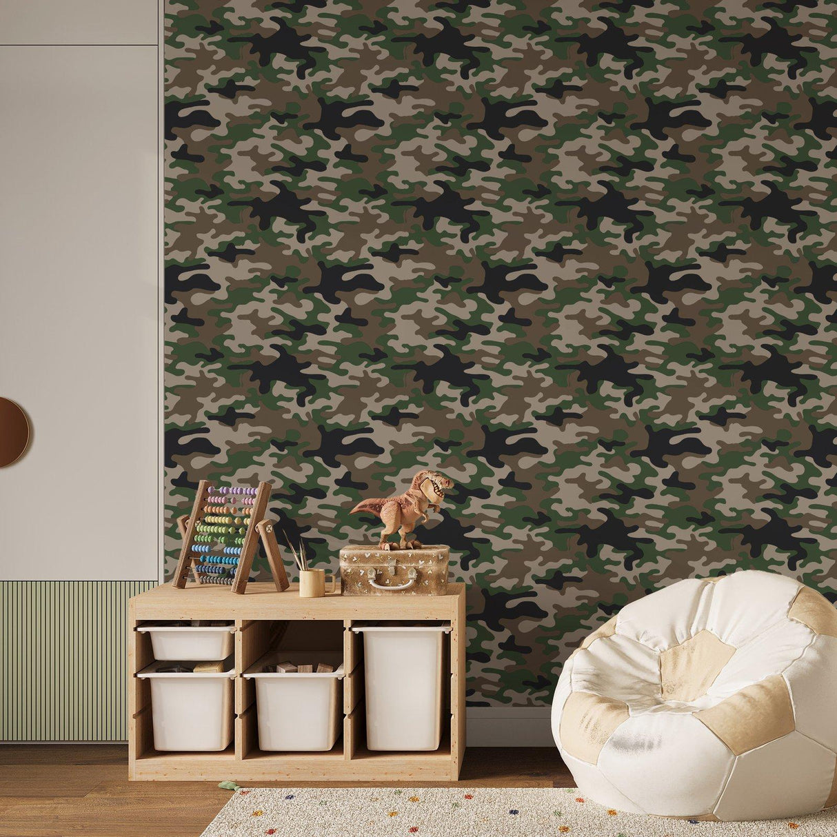 Galerie G78552 Kids and Teens Camo Green Wallpaper G78552 Green Wallpaper