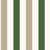 Galerie G78550 Kids and Teens 2 color Awning Stripe Green Wallpaper G78550 Green Wallpaper