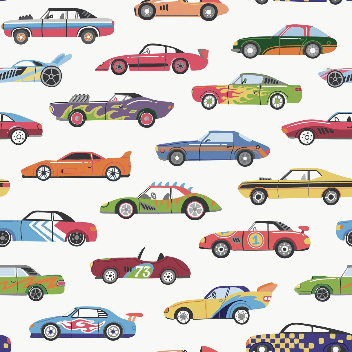 Galerie G78558 Kids and Teens Dinky Cars Multi-colored Wallpaper G78558 Multi-colored Wallpaper