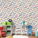 Galerie G78558 Kids and Teens Dinky Cars Multi-colored Wallpaper G78558 Multi-colored Wallpaper