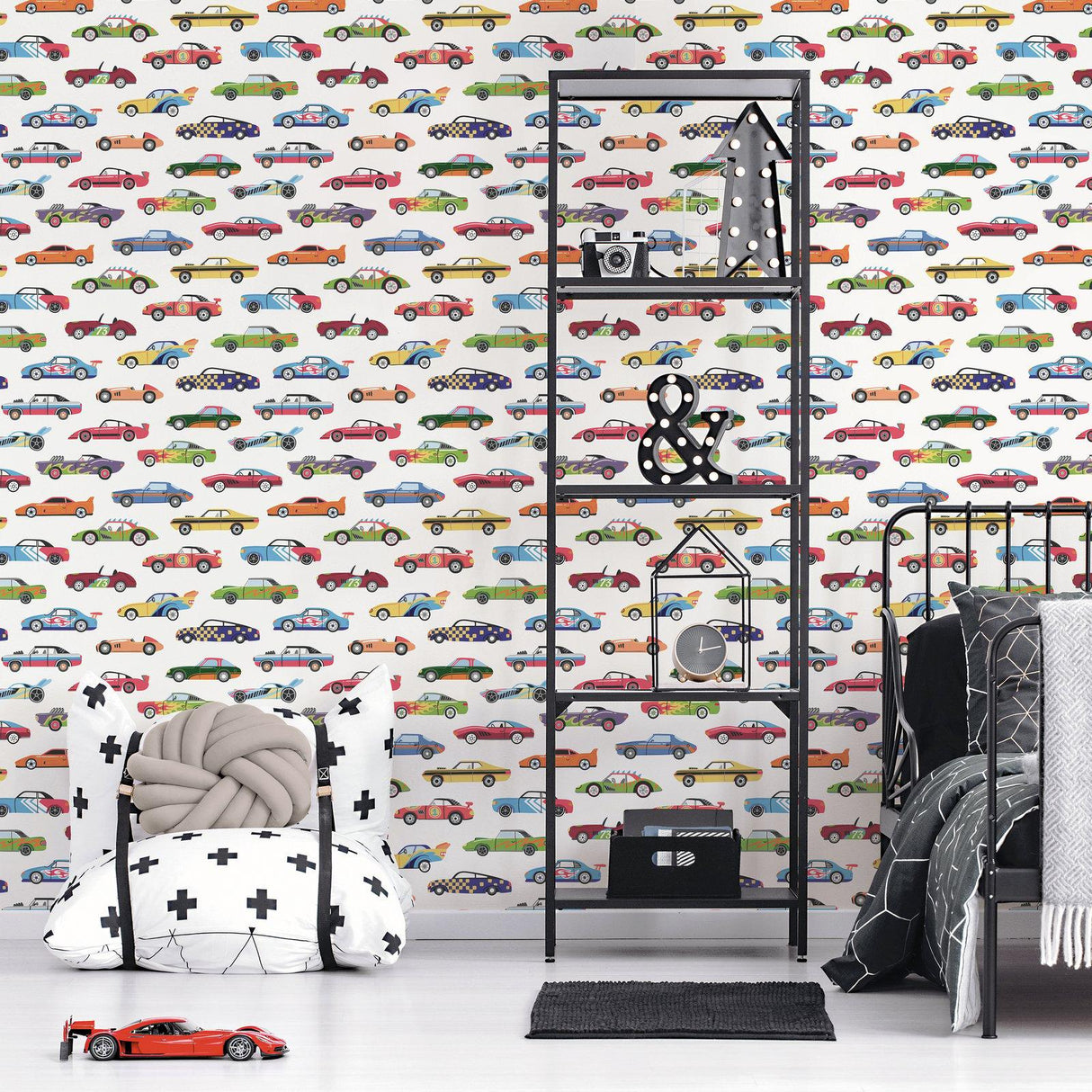 Galerie G78558 Kids and Teens Dinky Cars Multi-colored Wallpaper G78558 Multi-colored Wallpaper